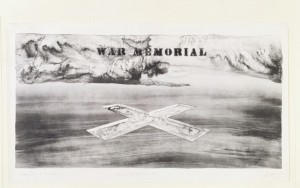 War Memorial (Set of 5). Trenches with Chloride Gas. 1970. 70x 110 cm.